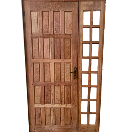 Porta Externa Angelim Direita com Vitro 80 x 210 cm Rio Jordão