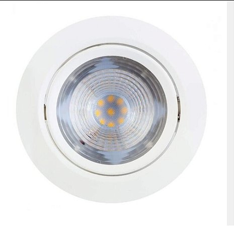 Spot Led Embutir Redondo 10w Quente Bronzearte