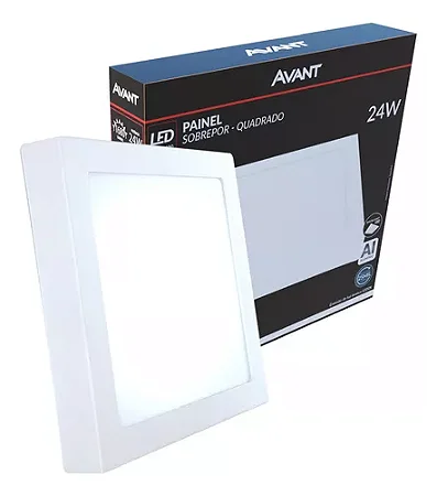 Painel Sobrepor Quadrado 18w Quente Avant