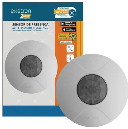 Sensor Smart-X Presença Teto 360° Exatron