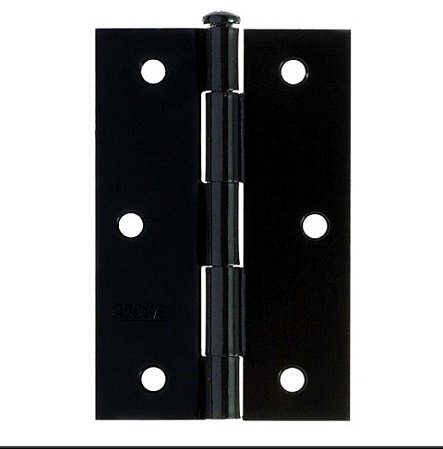 Dobradiça Com Pino Reversivel Preto Rocha