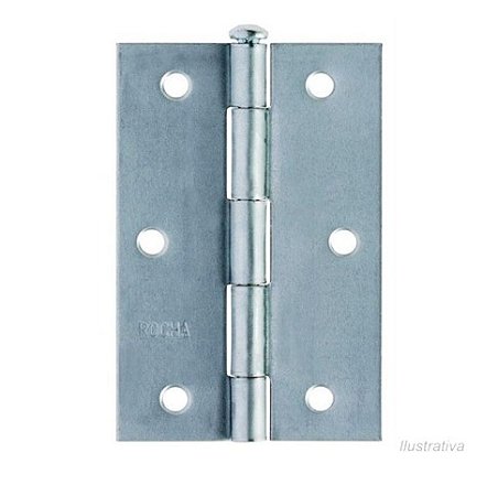 Dobradiça Galvanizada 3 1/2 Rocha