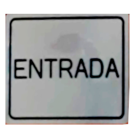 Placa Entrada 12,5x10cm Numeral Nc
