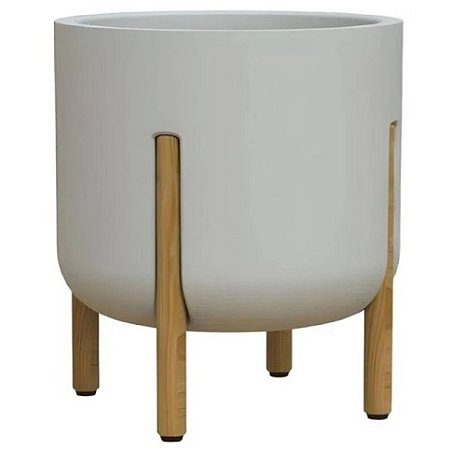 Vaso Cilindro Decore 33 Off White Japi