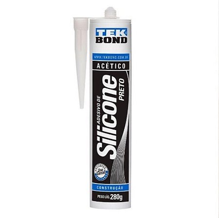 Adesivo Silic Acet Preto 280g Tek Bond Fl