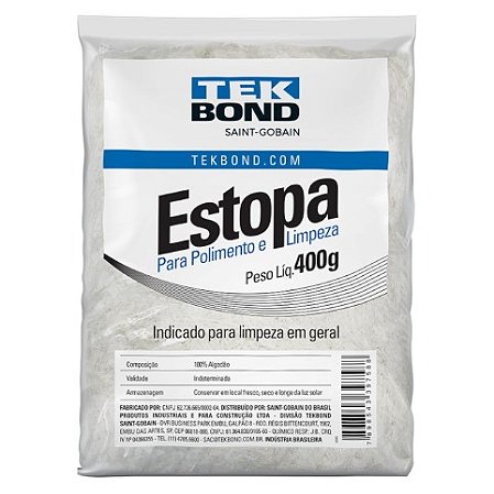 Estopa Para Polimento Limpeza 400g Tek Bond