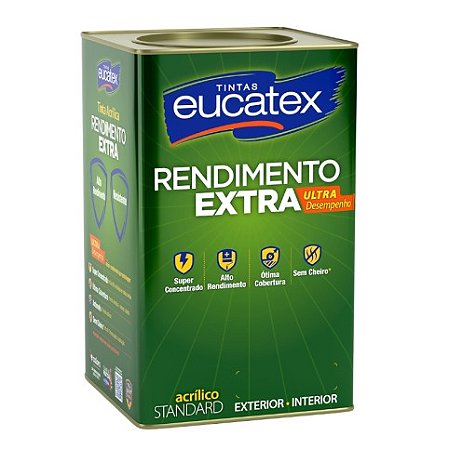 Eucatex Acrílica Rendimento extra Standard 18lt Branco