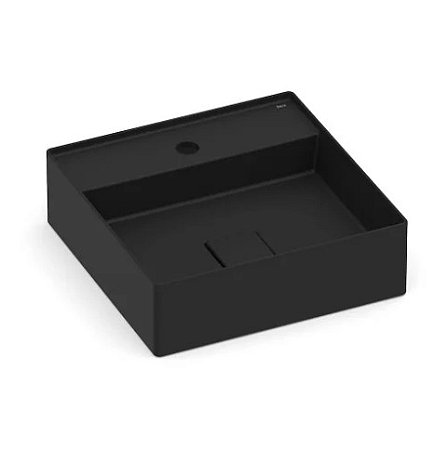 Cuba de Apoio Com Mesa 400x400 Matte Black Roca