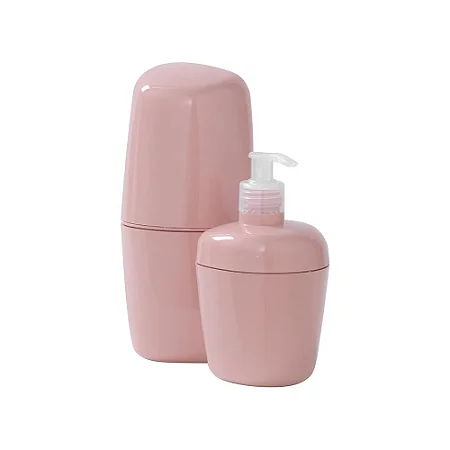 Kit Acess.2pcs P/banheiro Rosé Astra Nc