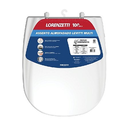 Assento Almofadado Multi Branco Lorenzetti
