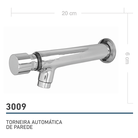 Torneira de Parede 3009 Automatica Clius