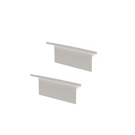 Acess. P/perfil de Fita Branco 20mm Led Sobrepor Taschib