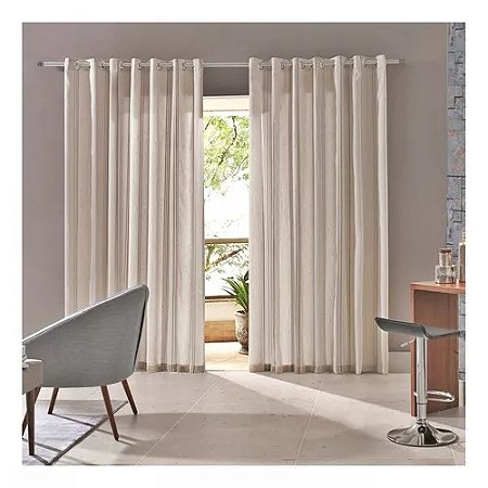 Cort Rust 3.00mx2.30m Linho/ombre Nude Bella Janela