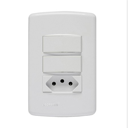 Inter. Duplo + Tomada 2p+t 10/20a Perlex Nc (cl)