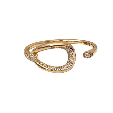 Bracelete Oval Cravejado