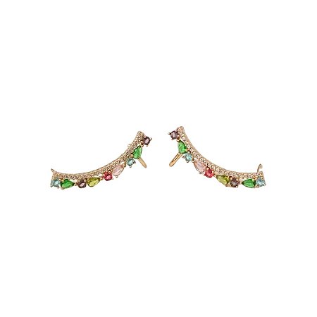 Brinco Ear Cuff Colorido