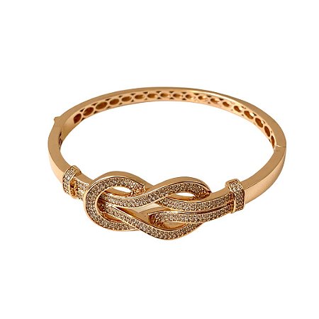 Bracelete Nó Cravejado