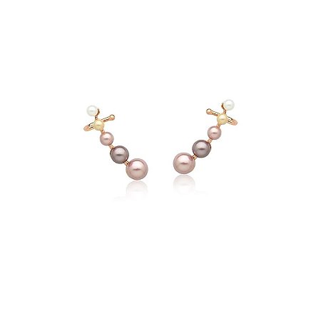 Brinco Ear Cuff 5 Pérolas
