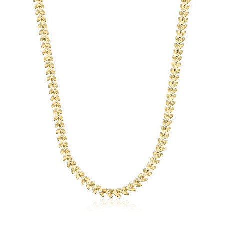 Choker Liso Folha