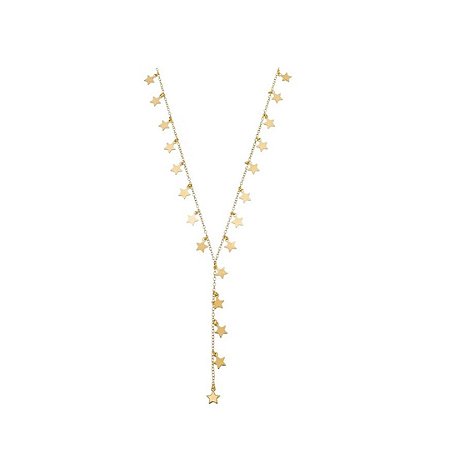 Colar Gravatinha Medalhas de Estrelas