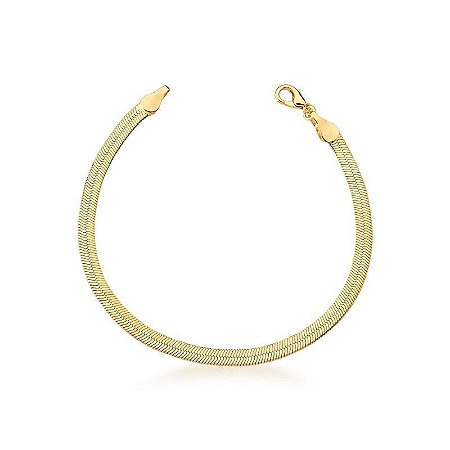 Pulseira Malha Laminada Lisa