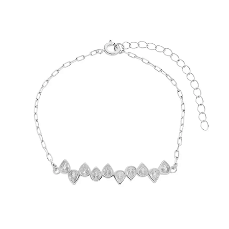 Pulseira com Gotas Cristais
