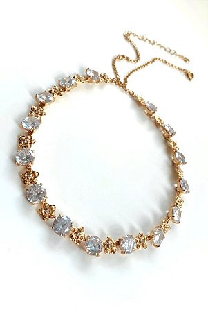 Choker de Flor e Zircônia