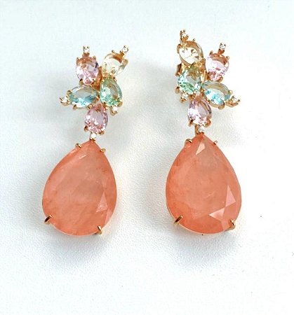 Brinco Gota Living Coral