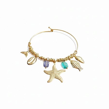Bracelete Pingentes Oceano