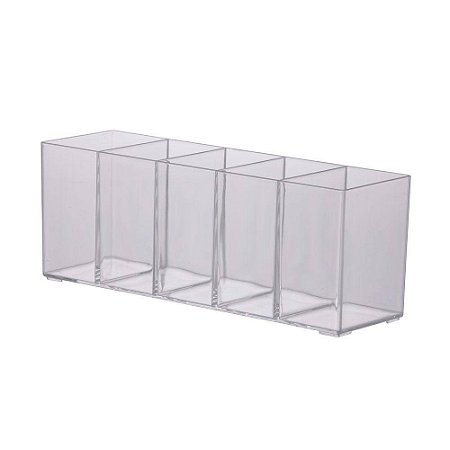 Organizador  com 5 Divisórias Acrílico eleganc