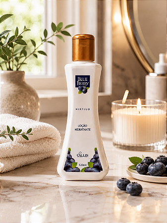 Loção Hidratante Blueberry Mirtilo Cállis 120 ml