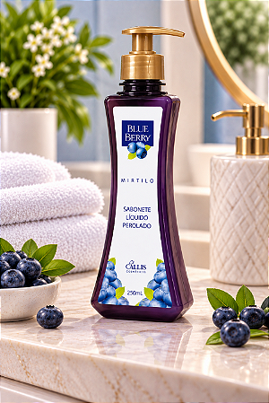 Sabonete Líquido Blueberry Mirtilo Caállis 250 ml