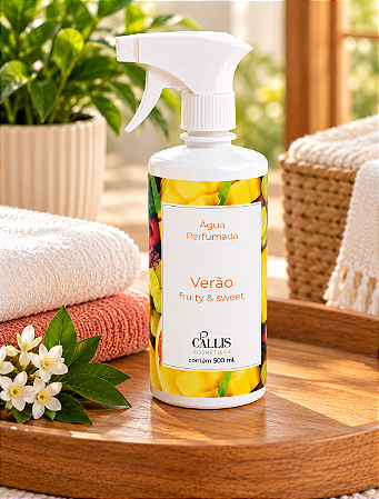 Água Perfumada Verão Fruity & Sweet Cállis 500 ml