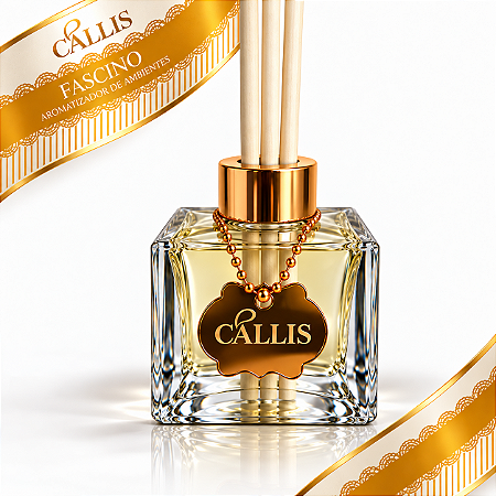 Aromatizador de Ambientes Varetas Fascino Cállis 50 ml - Luxo Com Pingente
