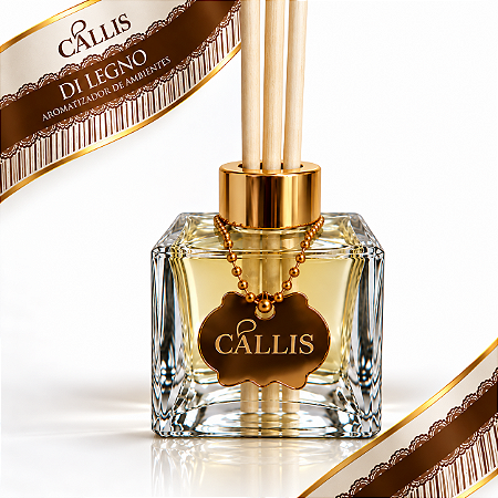 Aromatizador de Ambientes Varetas Di Legno Cállis 50 ml - Luxo Com Pingente