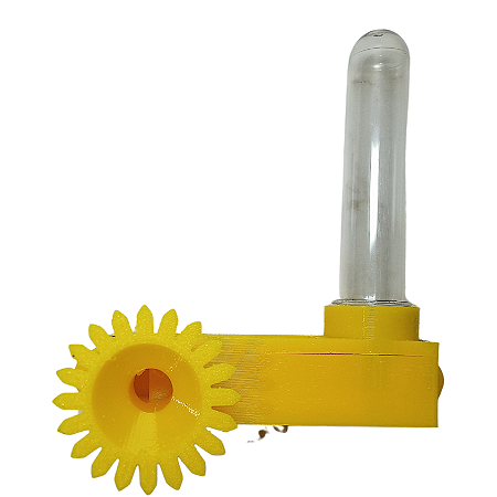 Alimentador Externo com circuito, "labirinto", cor AMARELO. (kit COMPLETO)