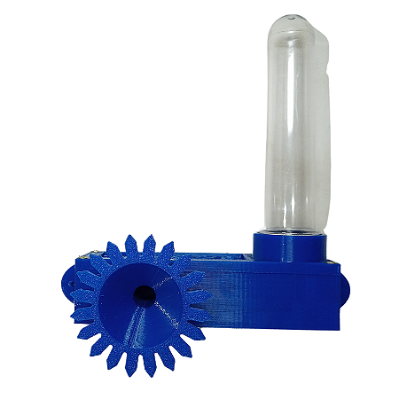 Alimentador Externo com circuito, "labirinto", cor AZUL. (kit COMPLETO)