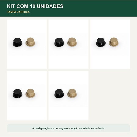 Kit 10 Tampa para o Compartimento de Alimentação