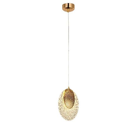 Pendente Orion Cristal Dourado 5W