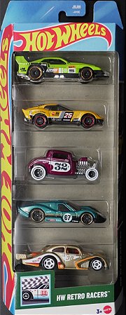HW Retro Racers - JBJ86 | 5-Pack | Multi-pack Standard