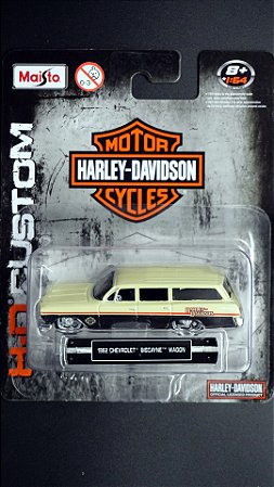 1962 Chevrolet Biscayne Wagon - Harley-Davidson | 1:64 | H-D Custom | Maisto