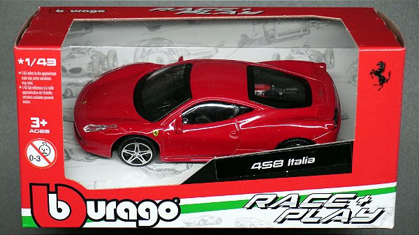 Ferrari 458 Italia - 18-36100 | 1:43 | Race + Play (Básica) | Bburago