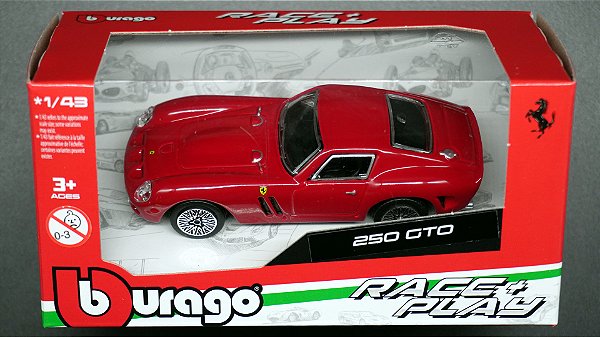 Ferrari 250 GTO - 18-36100 | 1:43 | Race + Play (Básica) | Bburago
