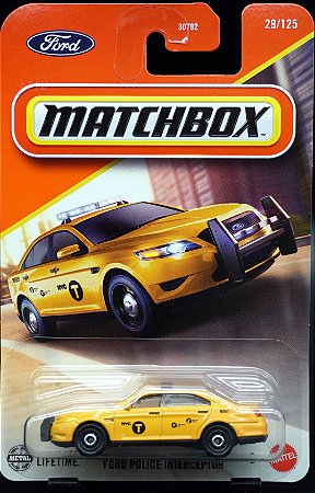 Ford Police Interceptor - JBP54 | Linha Básica 2025 - Nº 29/125 | Matchbox