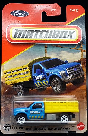 Ford F-350 Stake Bed Truck - JBP64 | Linha Básica 2025 - Nº 95/125 | Matchbox