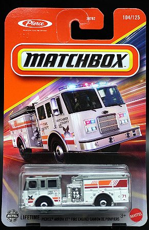 Pierce Arrow XT Fire Engine - JBP50 | Linha Básica 2025 - Nº 104/125 | Matchbox