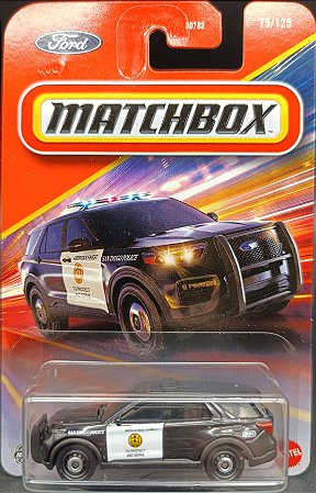 Ford Police Interceptor Utility - JBP53 | Linha Básica 2025 - Nº 075/125 | Matchbox