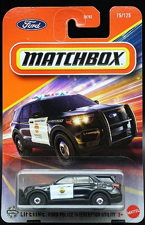 Ford Police Interceptor Utility - JBP53 | Linha Básica 2025 - Nº 75/125 | Matchbox