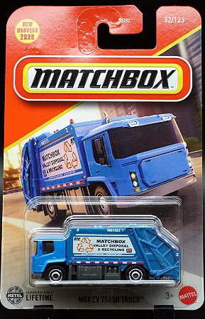 MBX EV Trash Truck - JBN75 | Linha Básica 2025 - Nº 62/125 | Matchbox