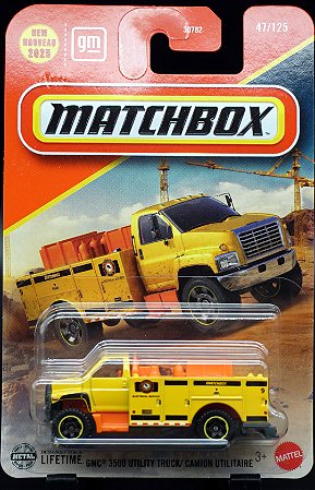 GMC 3500 Utility Truck - JBN64 | Linha Básica 2025 - Nº 47/125 | Matchbox